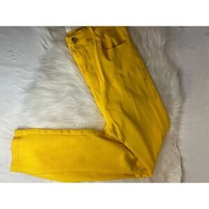 Women's XL Bright Yellow Skinny Jeans Jeggings Super Stretchy